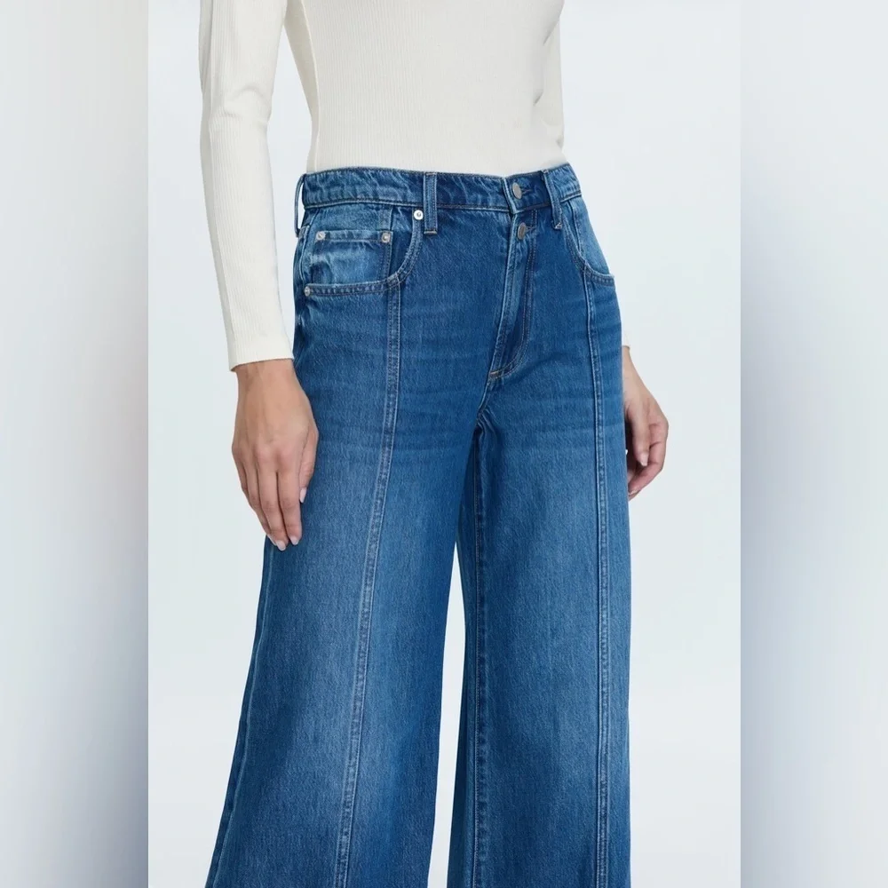 Pistola Jadyn Low Slung Palazzo Jeans Celebration Wash Size 31 NWT
